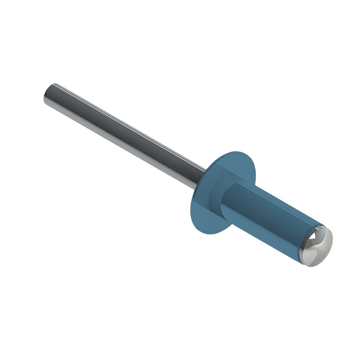 Заклёпка вытяжная Daxmer 4,0х10 RAL 5024 (750шт) нерж/нерж