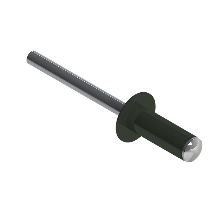 Заклёпка вытяжная Daxmer 4,8х12 RAL 6020 (500 шт) сталь/сталь